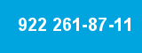 922 261-87-11